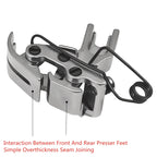 1 PCS Flat Car Front Rear Interactive Presser Foot For Sewing Uneven Thick Fabric