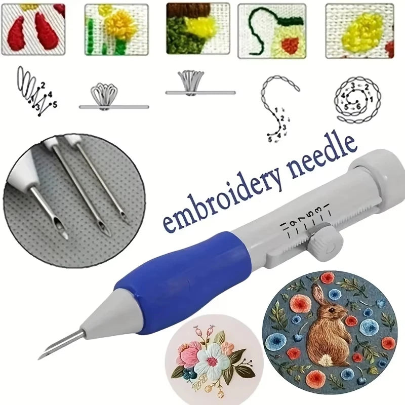 Embroidery Punch Needle Kit Stitching Tool Set