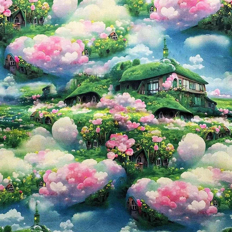 Cotton Fabric Digital Printing HD Fairy Tale 