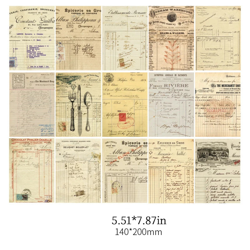 30 pcs/pack Vintage Large Decorative Scrapbooking