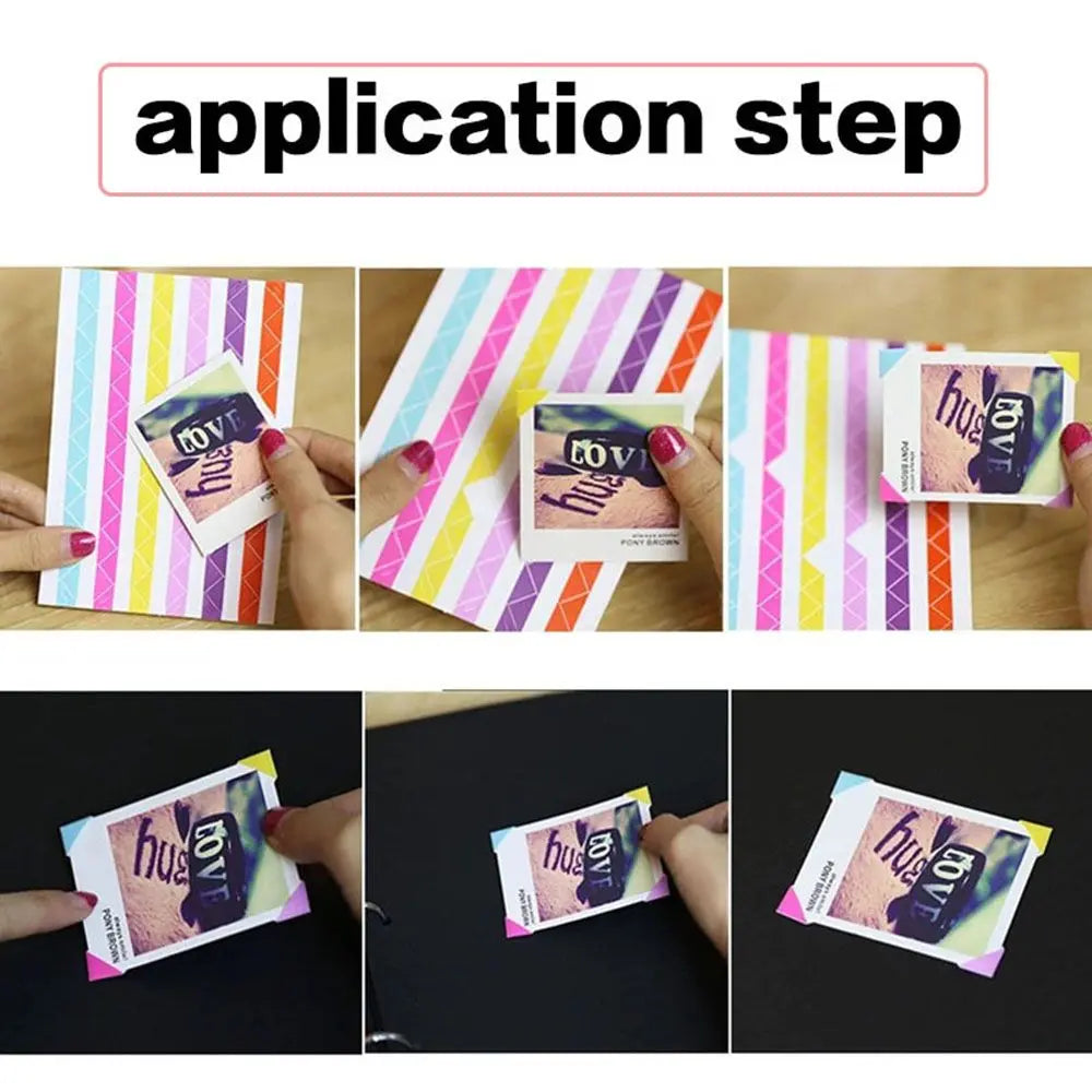 10sheets/24Pcs Colorful Photo Corner