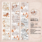 70mm * 200cm/roll retro style text manuscript theme Washi tape