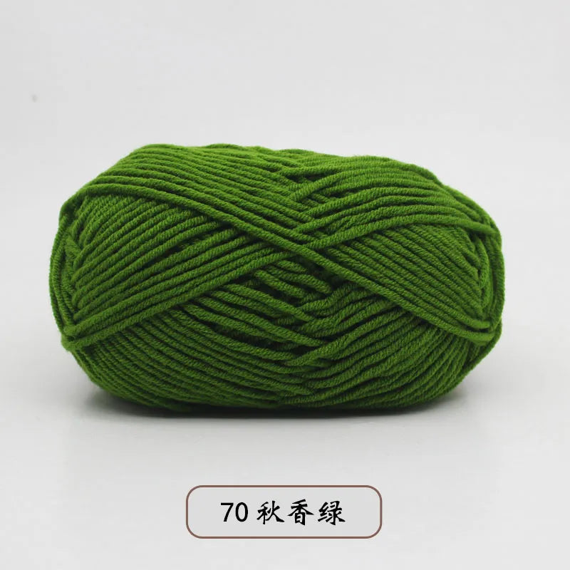 40-50g/Set 4ply Milk Cotton(80%) Knitting Yarn