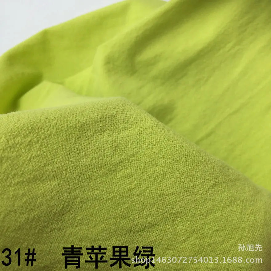 Cotton Linen Fabric Skin Texture Crepe