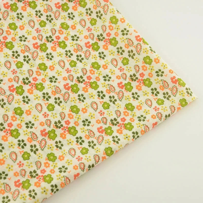 Thin Classical Flowers Design 100% Cotton Fabric