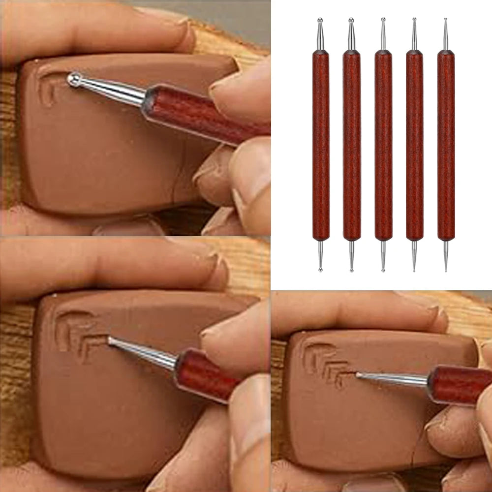 Pottery Clay Sculpting Tools Kit 40 Pcs/Set Ceramic Wax Clays Carving Tools