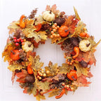45cm Fall Wreaths Pumpkin Berry Maple Leaf