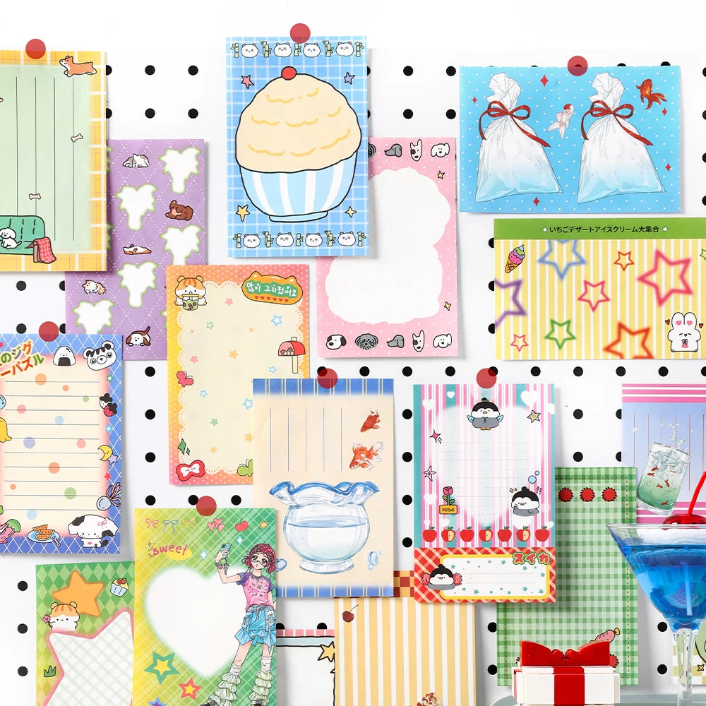 100 sheets Rainbow Era Series Kawaii Message Scrapbooking