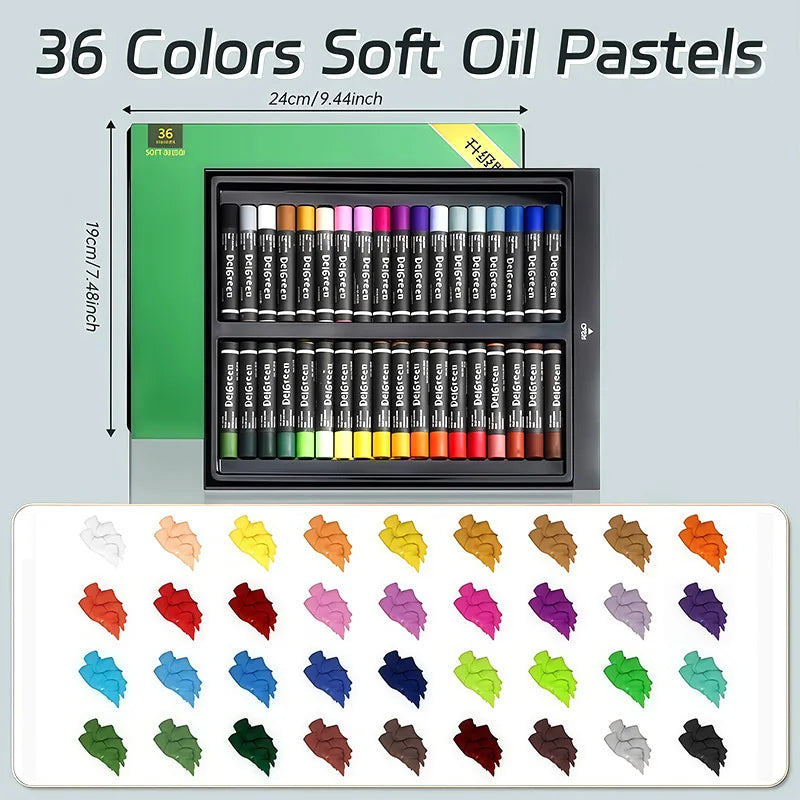 Artists Oil Pastels Set of 48/36/24/12Colors