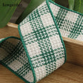Plaid Linen Cotton Knitting Ribbons