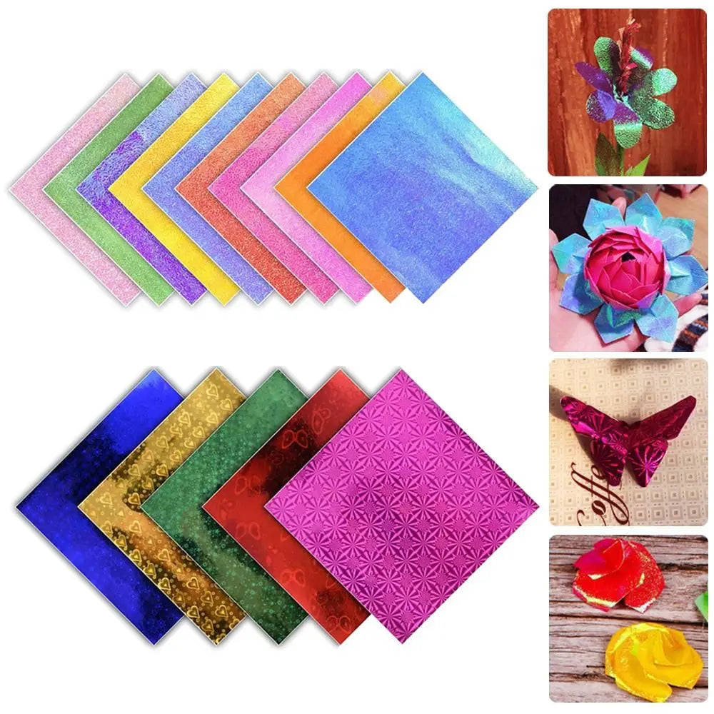 50Pcs 15cm Square Paper Multicolor Scrapbooking Cardstock