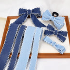 40mm 25mm 1.5" 1" Denim Fabric Ribbons