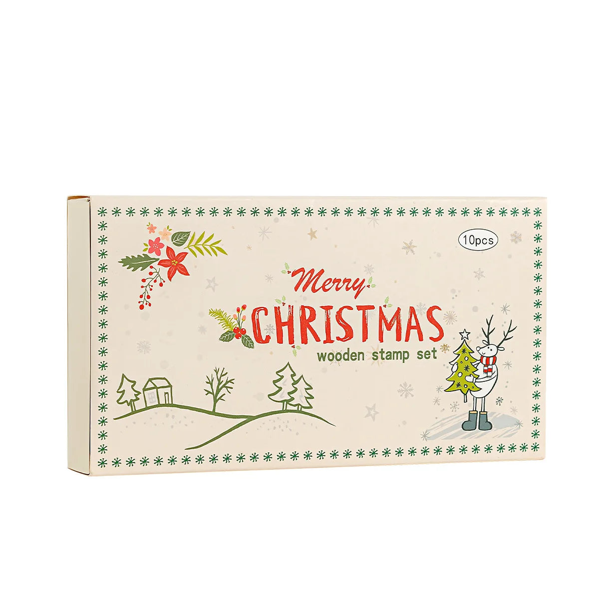 Christmas Wooden Stamp Set