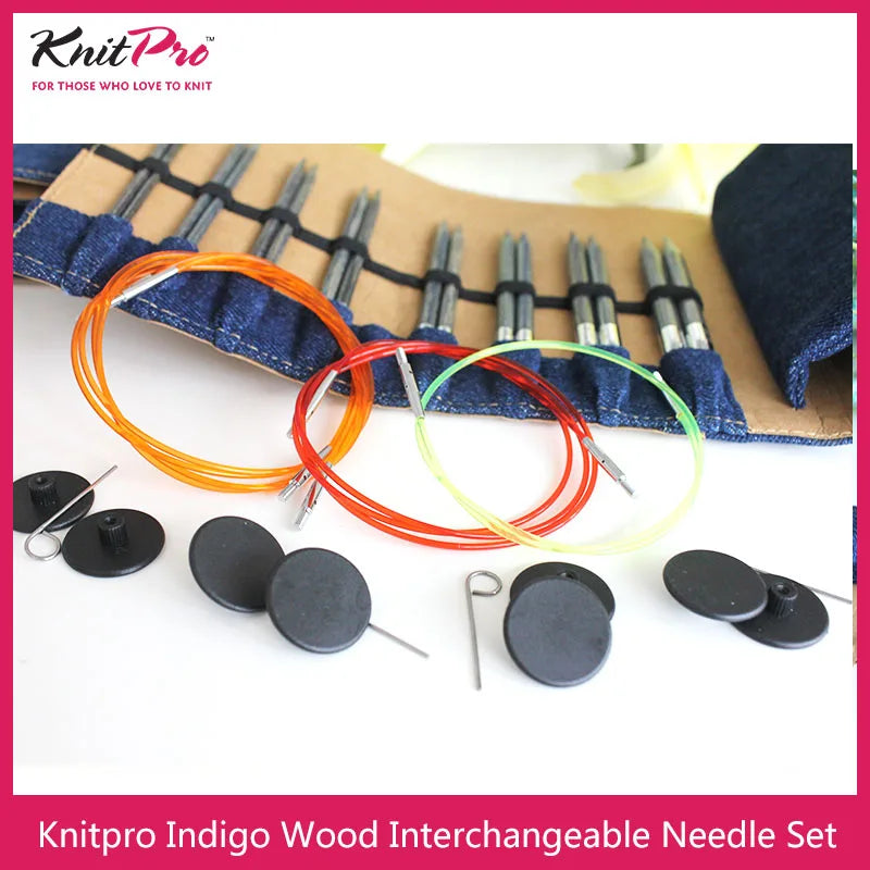 Interchangeable Circular Needle Set With Knitting Needle Tip