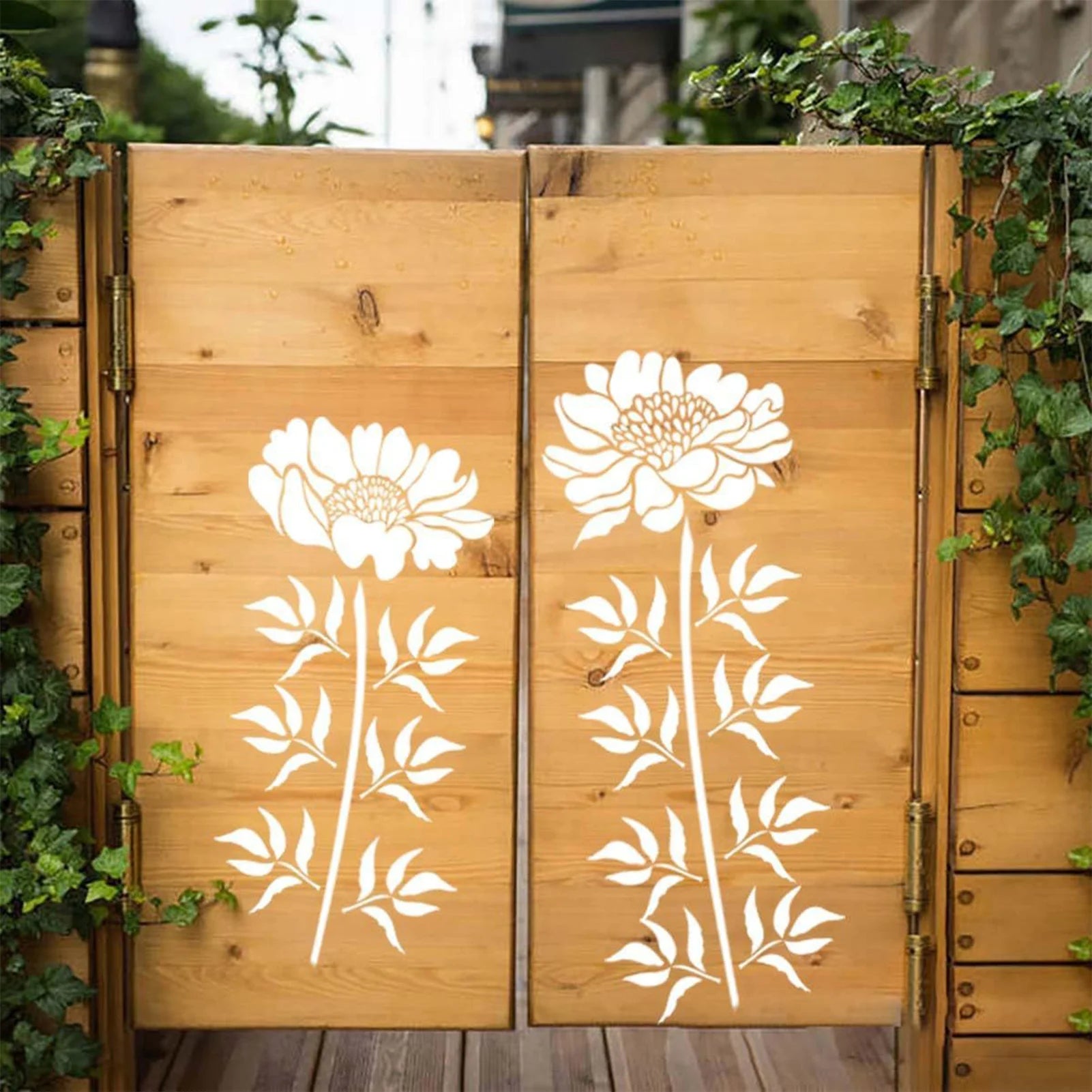 Garden Fence Large Flower Template