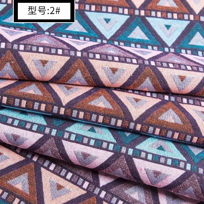 Dyed Ethnic Style Cotton Linen Fabric