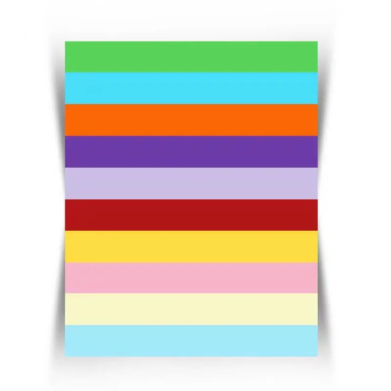 Assorted Colors A4 250g Double-Sided Color Cardstock