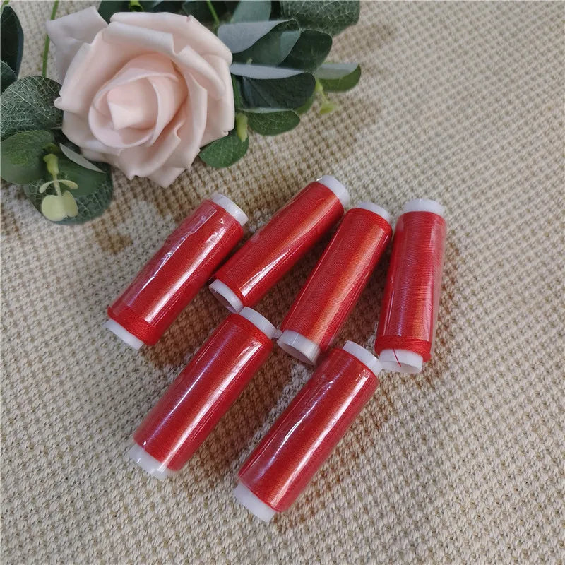 Red sewing thread