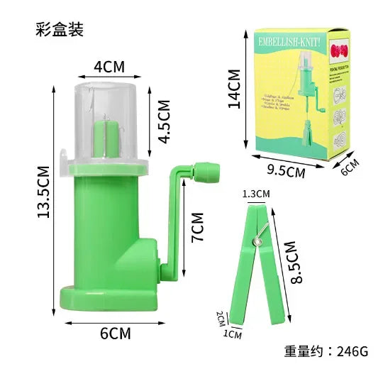Easy-to-Use DIY Knitting Machine Hand-cranked