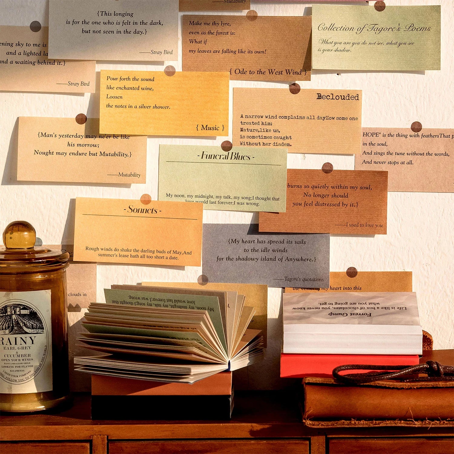 100pcs/pack English Vintage Material Scrapbooking Accessories