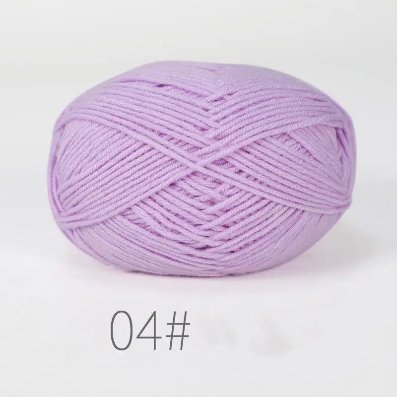 50g Milk Cotton Crochet Yarn 4ply