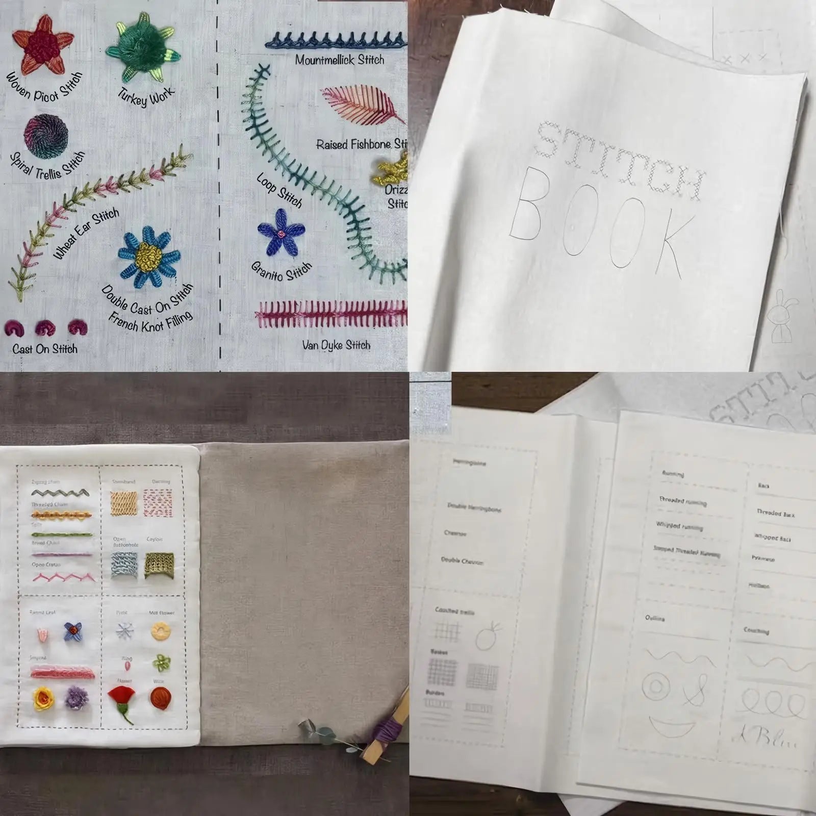Sewing Book, Enthusiasts & Beginners Embroidery Instructions Book