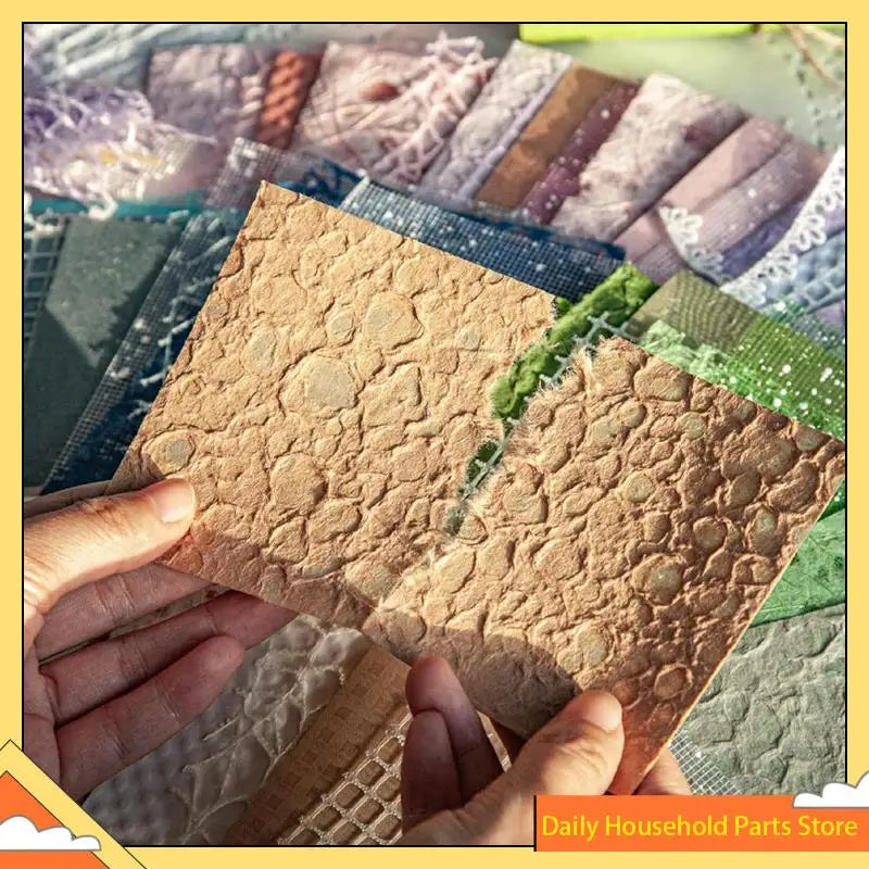 96 Sheets Textured Scrapbook Paper And Mesh