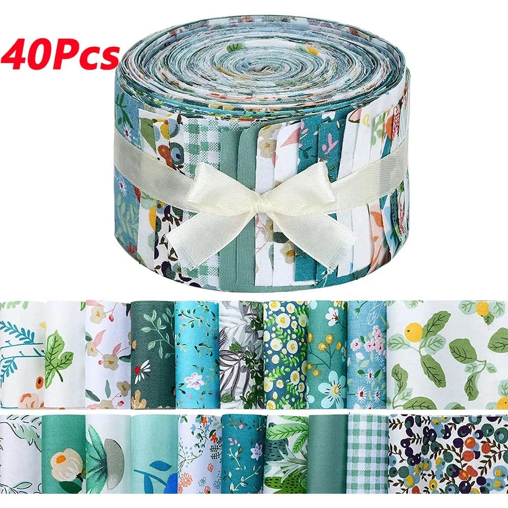 40Pcs Japanese Jelly Roll Strips Fabric Cotton