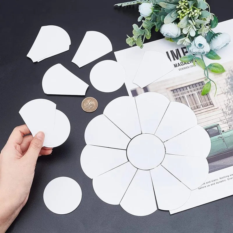 88 Pcs Flower Shape Paper Quilting Templates