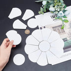88 Pcs Flower Shape Paper Quilting Templates