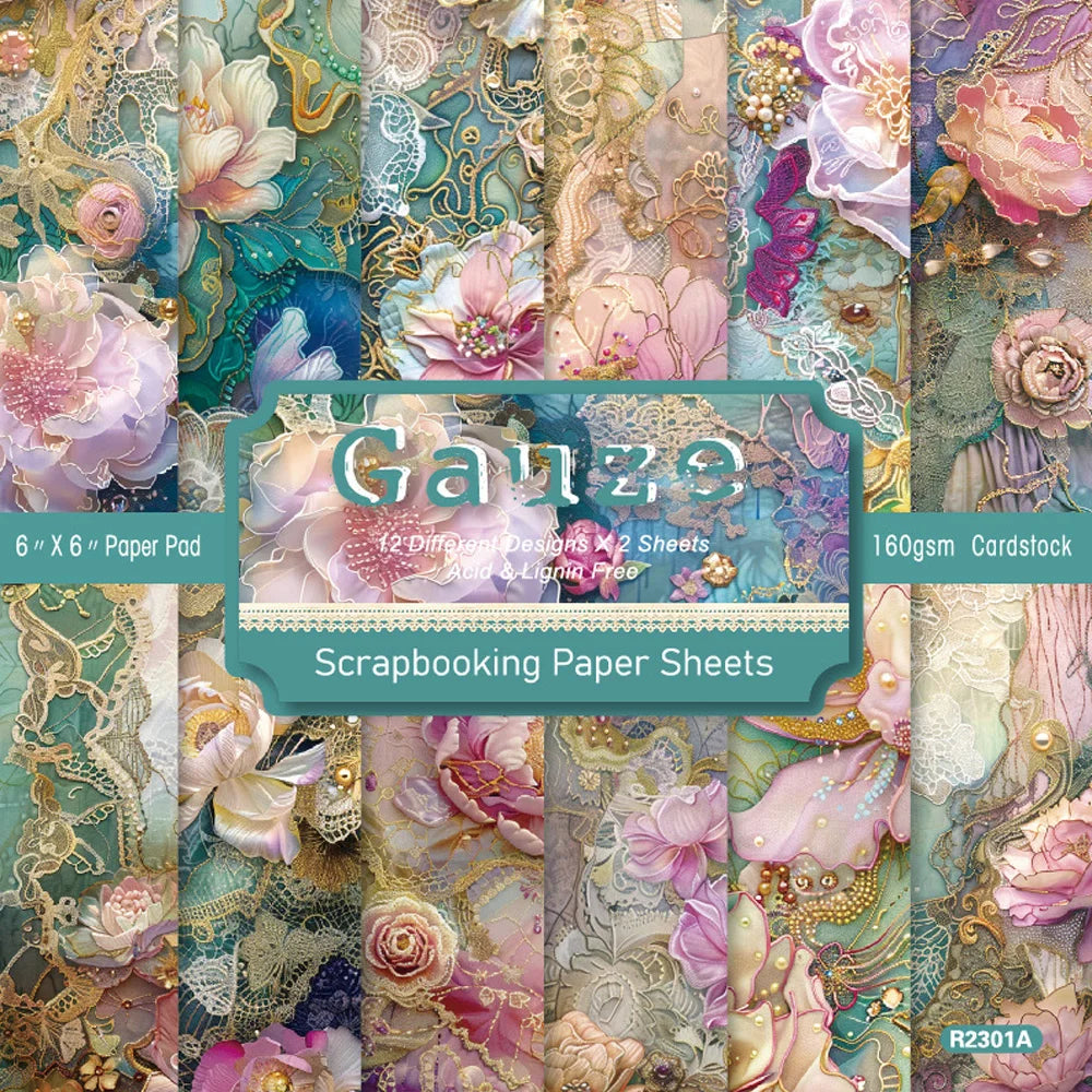 24sheets Gauze Paper Pack