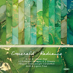 24 Sheets Colorful Style Floral Scrapbook Background Paper