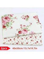 Set of2 floral fabrics