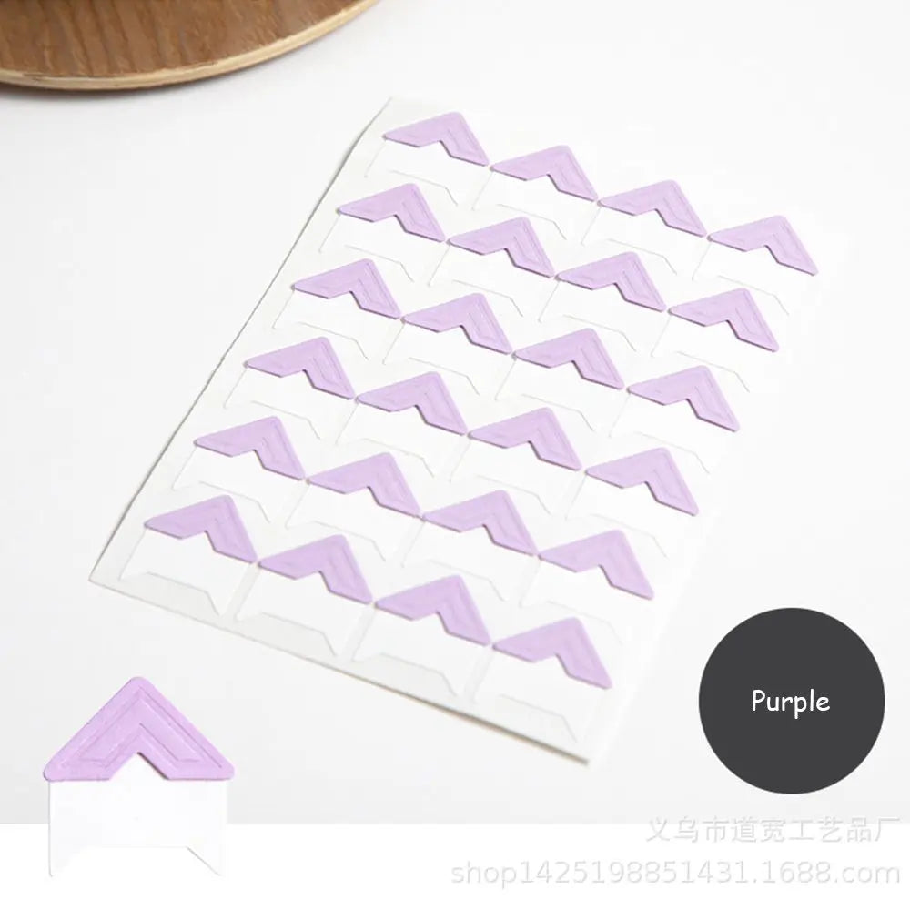 10sheets/24Pcs Colorful Photo Corner
