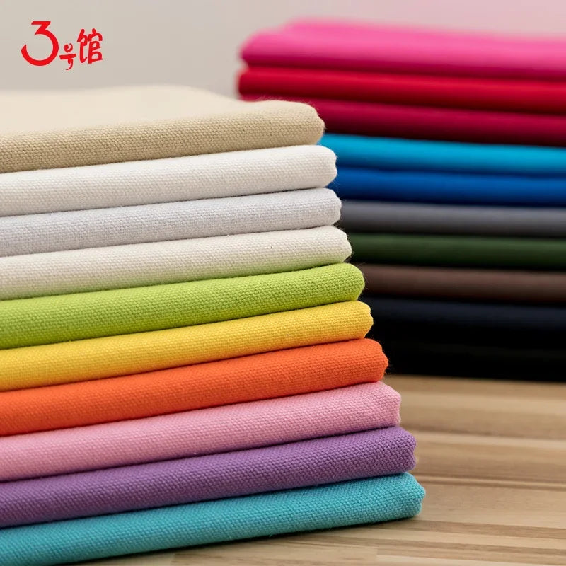 100% Cotton Canvas Fabric Plain
