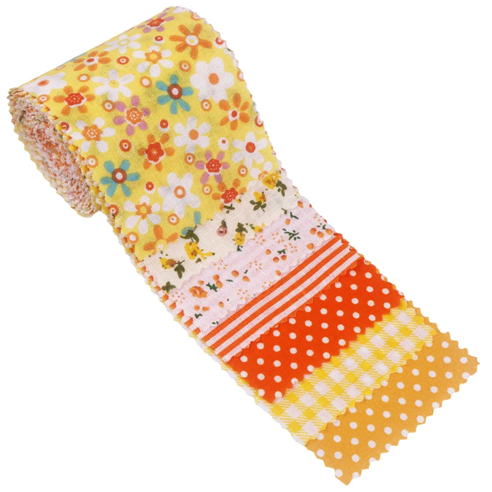 Pre-Cut Jelly Roll Cotton Fabric