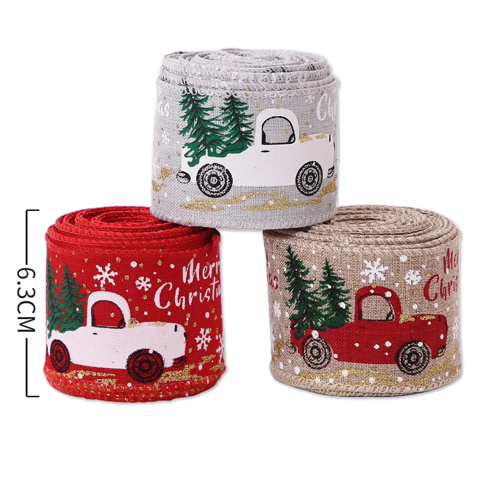 Christmas Cartoon Car Ribbon