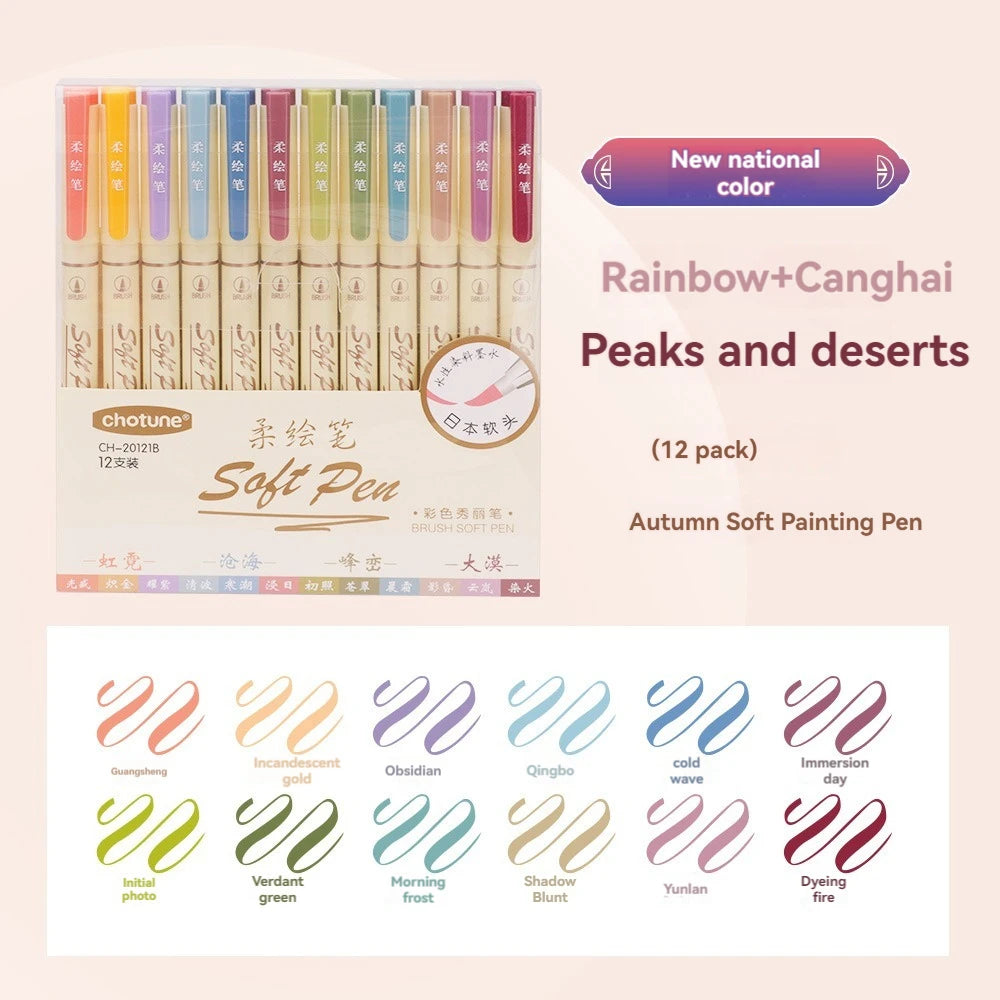 24/3 Color Vintage Watercolor Lettering Art Marker