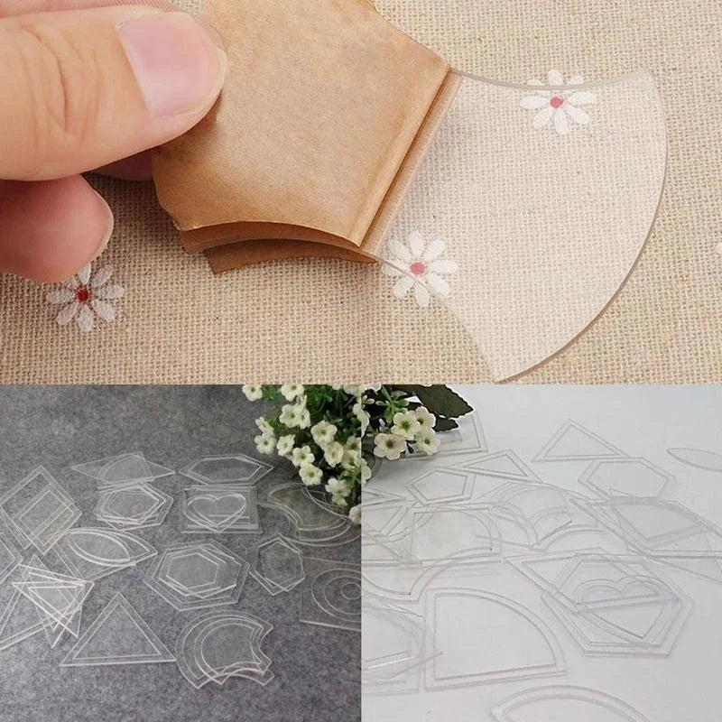 1 Set 54PCS Mixed Quilt Patterns Acrylic