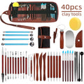 Pottery Clay Sculpting Tools Kit 40 Pcs/Set Ceramic Wax Clays Carving Tools