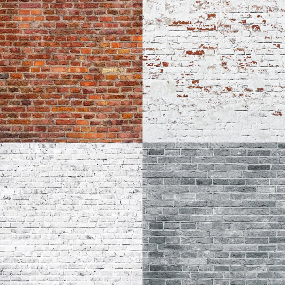 12 Sheets Brick Wall Pattern Scrapbooking Paper