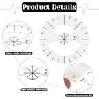 5Pcs Circle Ruler Quilting Template Set