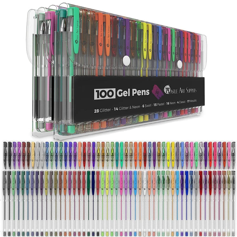 100 Colors Gel Pens