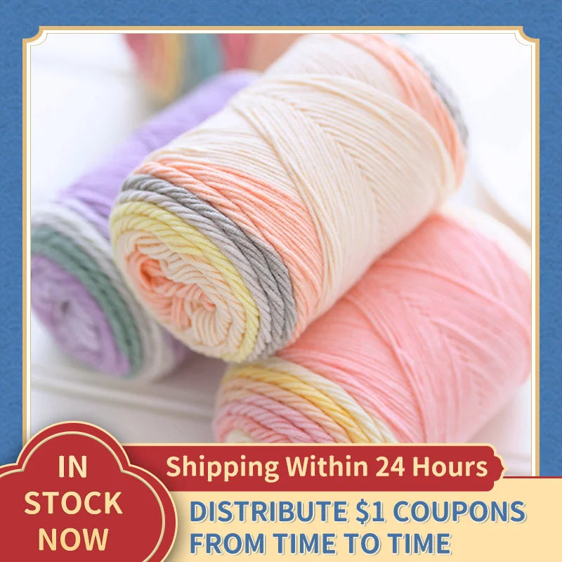 Rainbow Segment Dyed Yarn 5 Strand