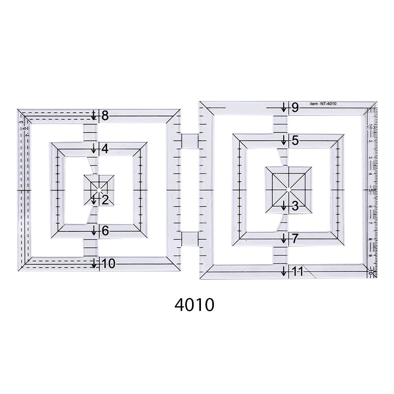 Acrylic Patchwork Ruler and Template Inches Quilting Tools