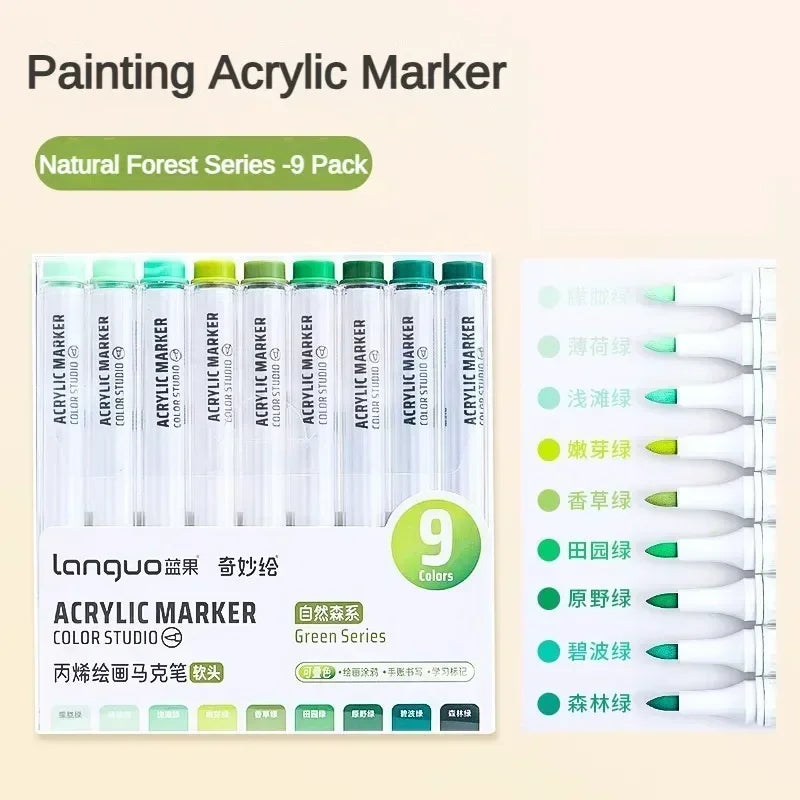 9/144 Colors Acrylic Paint Art Marker Pen
