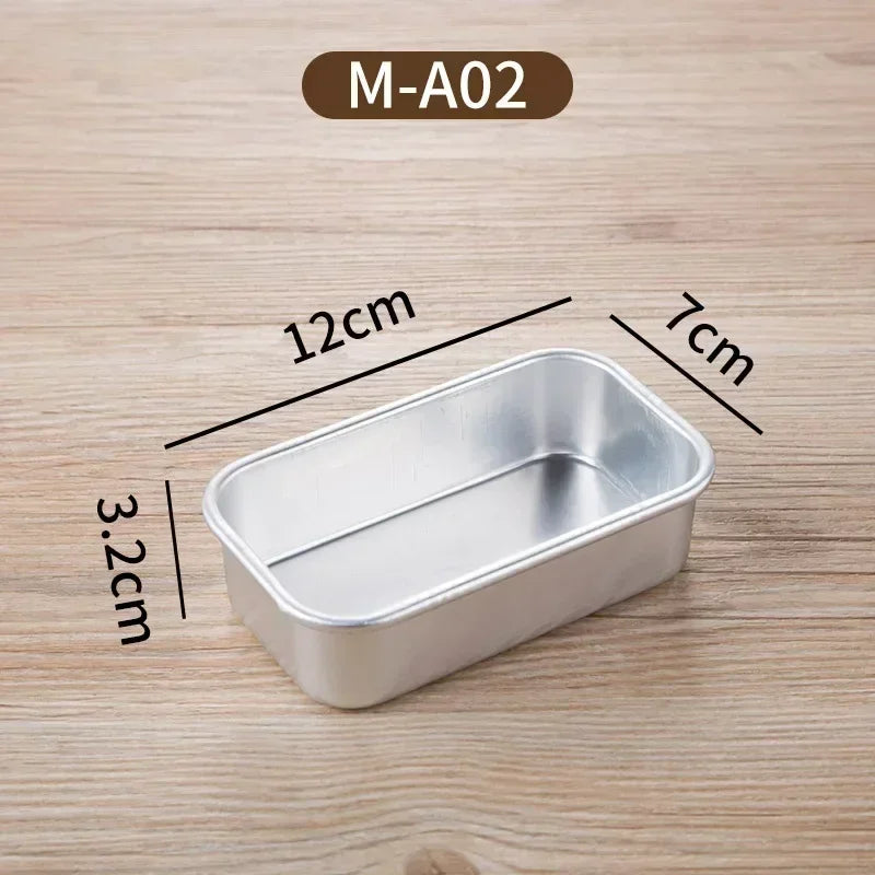 1Pc Square Box Mold Baking Tool Aluminum Alloy Non-Stick