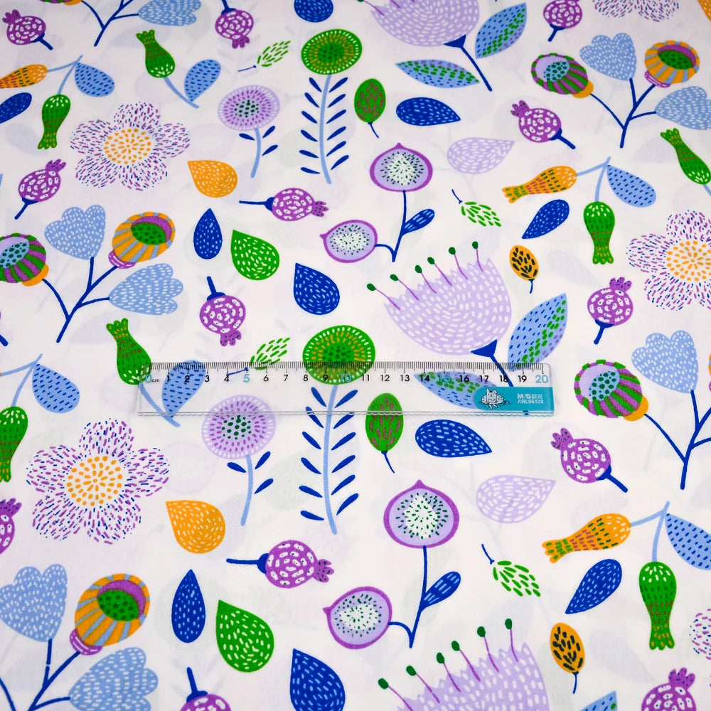 Rose Printed Cotton Fabrics by the Meter