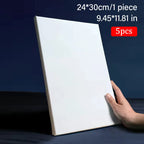 5pcs White Blank Square Artist Canvas