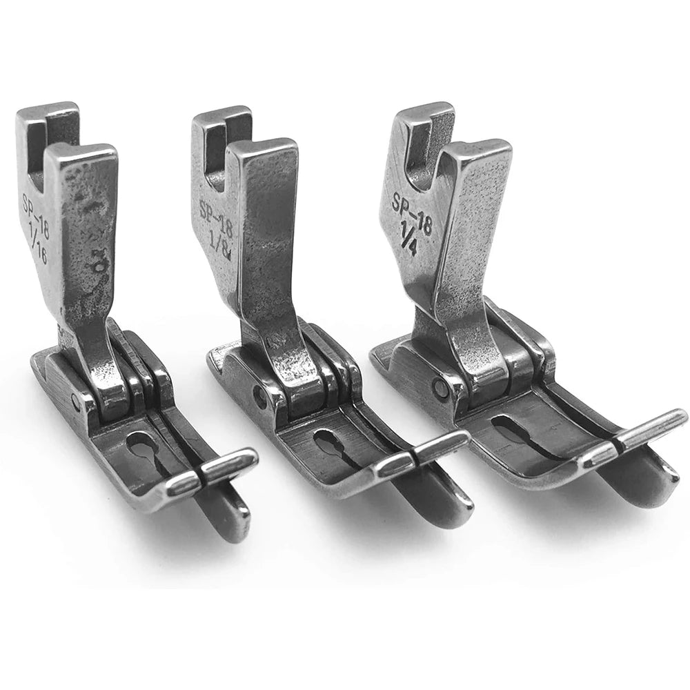 SP-18 Hinged Presser Foot With Right & Left Guide (1/16''+1/8''+1/4'')